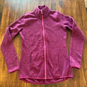 HEAD Full Zip Maroon Fleece Jacket Size Medium